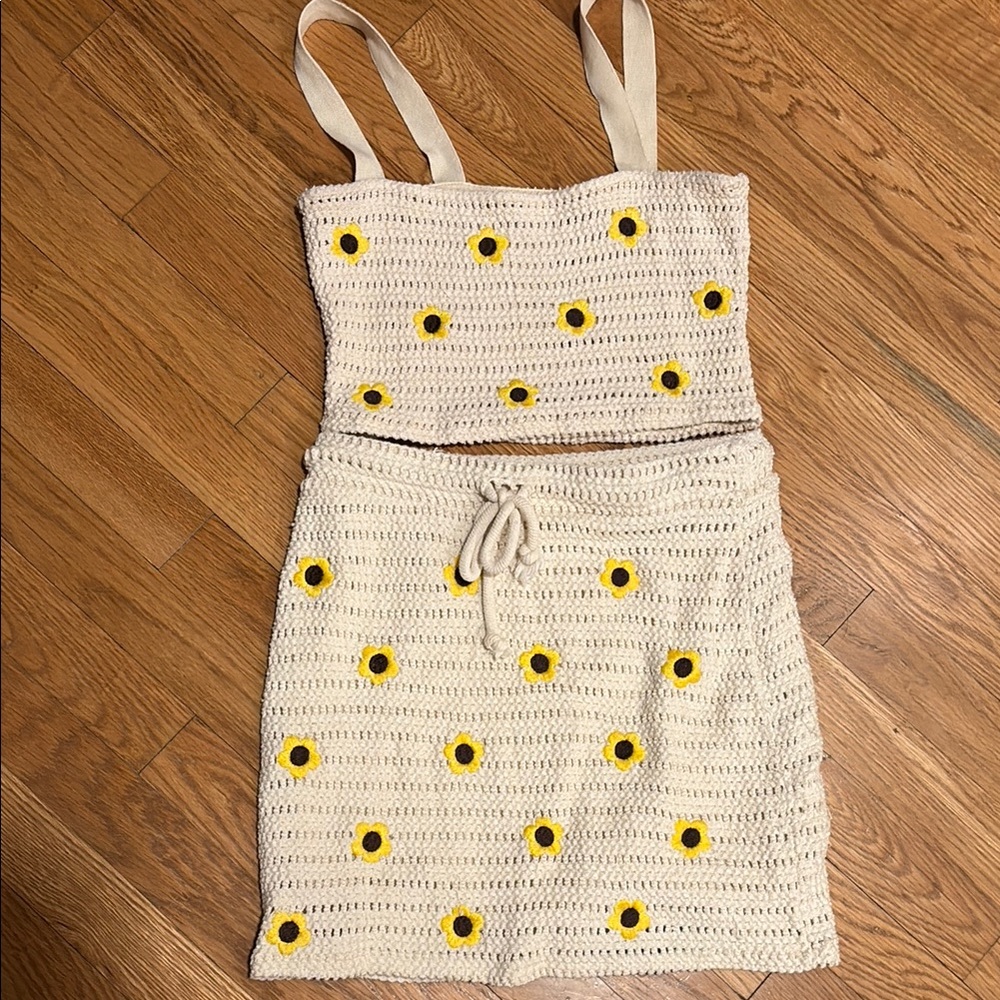Crochet Sunflower Set
